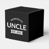 Gepromoveerd tot Uncle Est. 2025 II Bedankdoosjes (Achterkant)