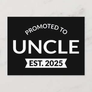 Gepromoveerd tot Uncle Est. 2025 II Briefkaart