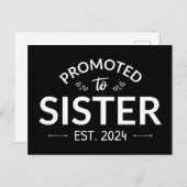 Gepromoveerd tot zuster Est. 2024 II Briefkaart (Voorkant / Achterkant)