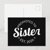 Gepromoveerd tot zuster Est. 2026 I Briefkaart (Voorkant / Achterkant)