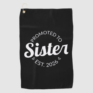 Gepromoveerd tot zuster Est. 2026 I Golfhanddoek