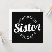Gepromoveerd tot zuster Est. 2026 I Kaart (Voorkant / Achterkant in situ)