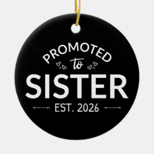 Gepromoveerd tot zuster Est. 2026 II Keramisch Ornament