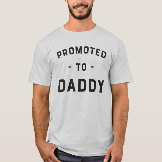 Gepromoveerd voor papa familie t-shirt (Voorkant)
