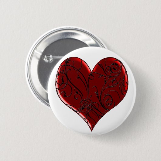 Gepropt hart Button (Voorkant /achterkant)