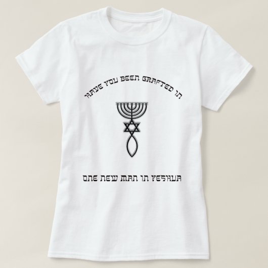 Gepropt in Messianische christenen Messianische ze T-shirt (Design voorkant)