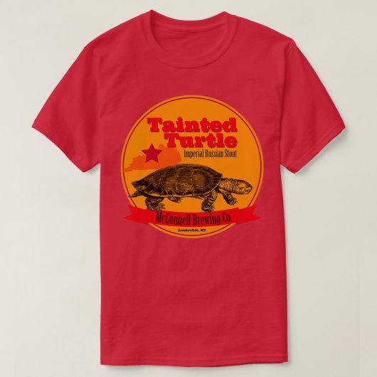 Gepropt schildpad McConnell Brewing Kentucky T T-shirt (Design voorkant)