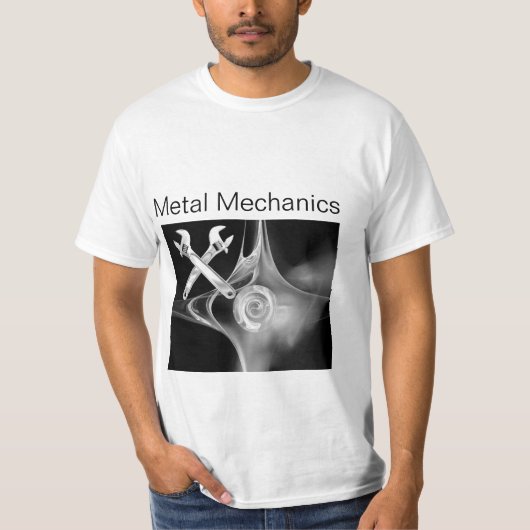 GEPROSSEERDE MECHANICS VOOR METAAL GEBRUIK, PLUMBE T-SHIRT (Voorkant)