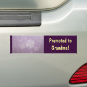 Gepruikt naar oma! bumpersticker Lavender (Op auto)