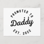 Gepruikt naar papa Est. 2022 Nieuw pap Aankondigingskaart (Voorkant)