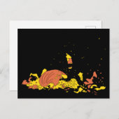 Gepruikte pompoen briefkaart (Voorkant / Achterkant)