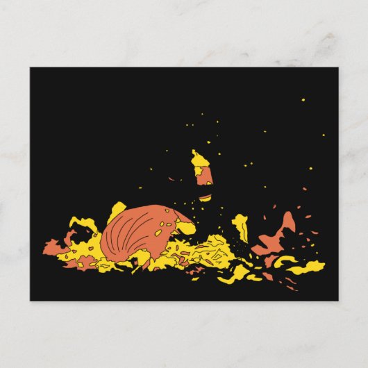 Gepruikte pompoen briefkaart (Voorkant)