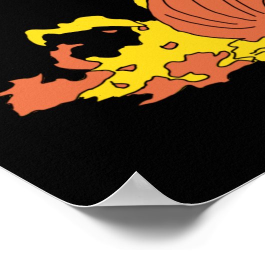 Gepruikte pompoen poster (Hoek)