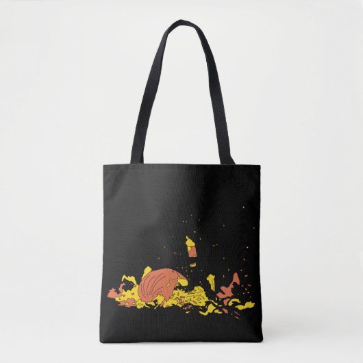 Gepruikte pompoen tote bag (Voorkant)
