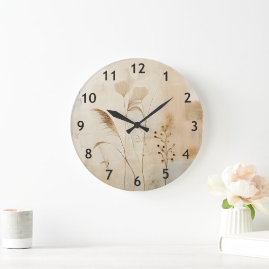 Gepruste bloemen en gras grote klok (Huis)