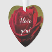 Geptextureerd rood AcrylOrnament Ornament (voorkant)