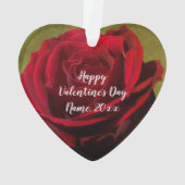 Geptextureerd rood AcrylOrnament Ornament (achterkant)