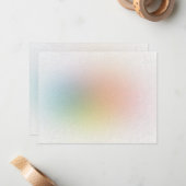 Geptextureerde Abstracte kleurrijke, lege, moderne Notitiekaartje (Voorkant / Achterkant in situ)