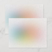 Geptextureerde Abstracte kleurrijke, lege, moderne Notitiekaartje (Voorkant / Achterkant)