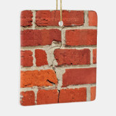 Geptextureerde en gekrukte rode wand afdrukken keramisch ornament (Rechts)