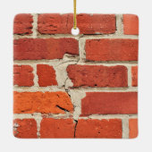 Geptextureerde en gekrukte rode wand afdrukken keramisch ornament (Achterkant)