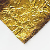 Geptextureerde golven abstract decor golden foil g fleece deken (Hoek)