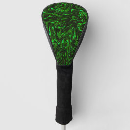 Geptextureerde groene krommen lijken op zandige ma golfheadcover
