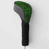 Geptextureerde groene krommen lijken op zandige ma golfheadcover (Schuin)
