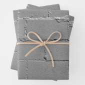 Geptextureerde grote betonblokwand inpakpapier vel (In situ)