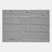Geptextureerde grote betonblokwand inpakpapier vel (Voorkant)