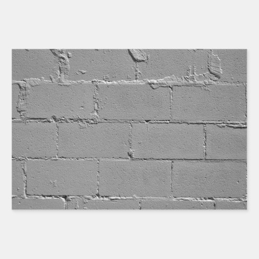 Geptextureerde grote betonblokwand inpakpapier vel (Voorkant)