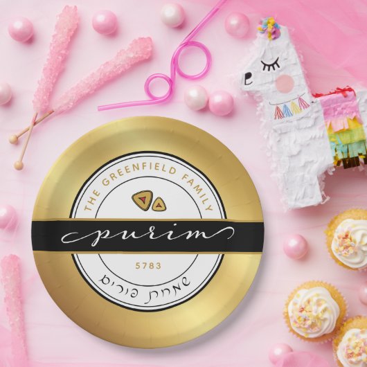 GEPUBLICEERD GESCHIED Script Purim Bord met Gold (Feest)