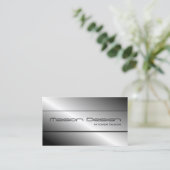 Gepubliceerd zilver Visitekaartje voor modern desi (Staand voorkant)