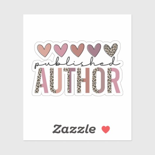 Gepubliceerde auteur, Gepubliceerde schrijver, Nie Sticker (Vel)