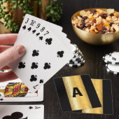 Gepulden initialen voor metaalbewerking pokerkaarten (Insitu)