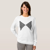 Gepulseerde geruite kegels t-shirt (Voorkant volledig)