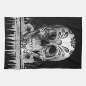 Gepulseerde suiker, smeltsuikerschedel theedoek (Horizontaal)