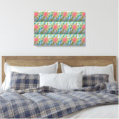 Gepunkte Bloem Canvas Afdruk (Insitu (Slaapkamer))
