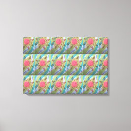 Gepunkte Bloem Canvas Afdruk