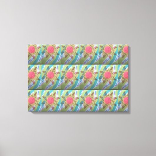 Gepunkte Bloem Canvas Afdruk (Voorkant)
