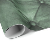 Geputte leder Donkergroen Cadeaupapier (Rol Hoek)