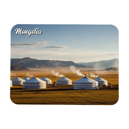 Ger Kamp Mongolië Yurt Reizen Magneet (Horizontaal)