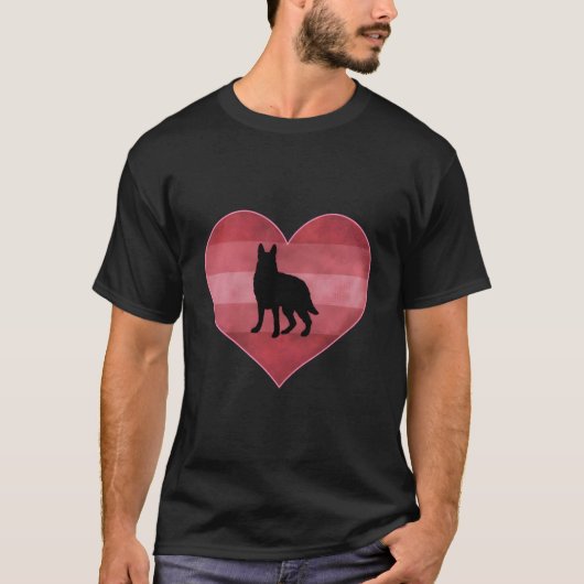Ger Shepherd Day He Love T-shirt (Voorkant)