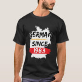 Ger Since 1983 Gery Map Ger T-shirt (Voorkant)