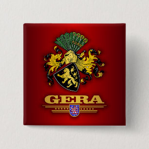 Gera Vierkante Button 5,1 Cm