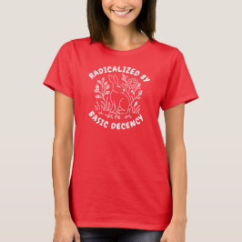 Geradicaliseerd door Basic Decency Floral Bunny T-shirt