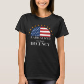 Geradicaliseerd door Basic Decency USA Flag T-shirt (Voorkant)