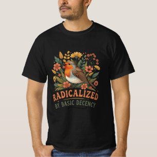 Geradicaliseerd door basisdecennie vintage inspira t-shirt