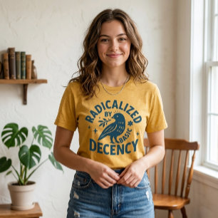 Geradicaliseerd door basisdecentie l Radicale vrie T-shirt