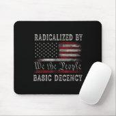 geradicaliseerd door basisfatsoen Funny US Flag Muismat (Met muis)